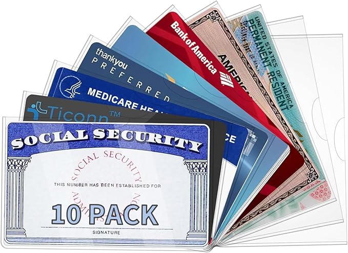 10 Pack Pet ID Clear Sleeve