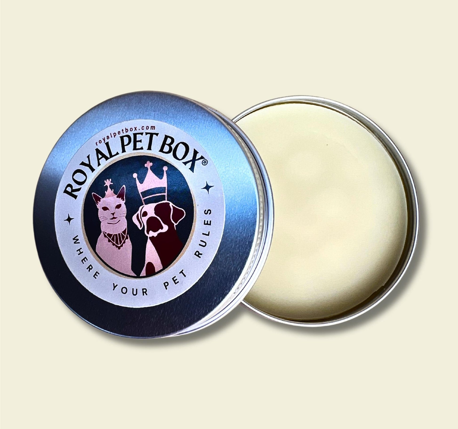 Luxury Cat Box Gift Set With Cat Kicker Toy, Ball, and Pad Balm Open