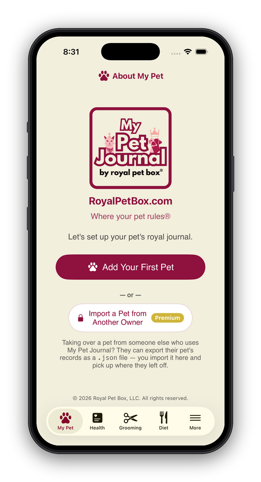 My Pet Journal App