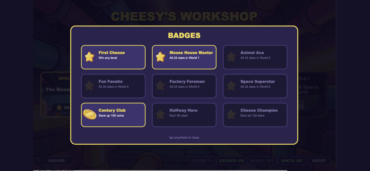 Cheesy's Workshop App
