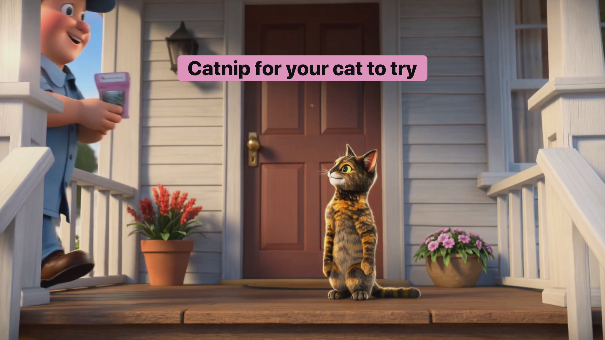 Cute animated ad for Catnip Sample
